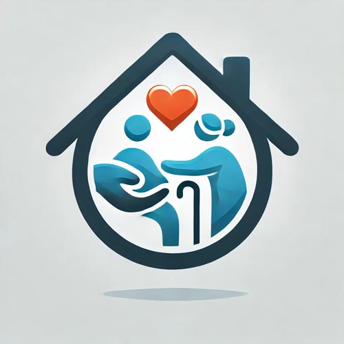 Icon for Home Health Aide services at Reliant Healthcare Coeur d'Alene, featuring a graphic of a caregiver assisting an elderly person, symbolizing personalized and compassionate care at home.